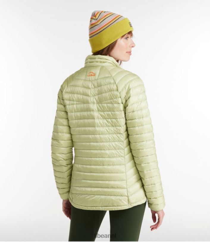 L.L.Bean vrouwen ultralichte 850 donstrui vervaagde jade bovenkleding VT064853