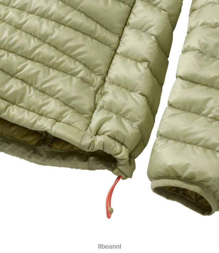 L.L.Bean vrouwen ultralichte 850 donstrui vervaagde jade bovenkleding VT064853