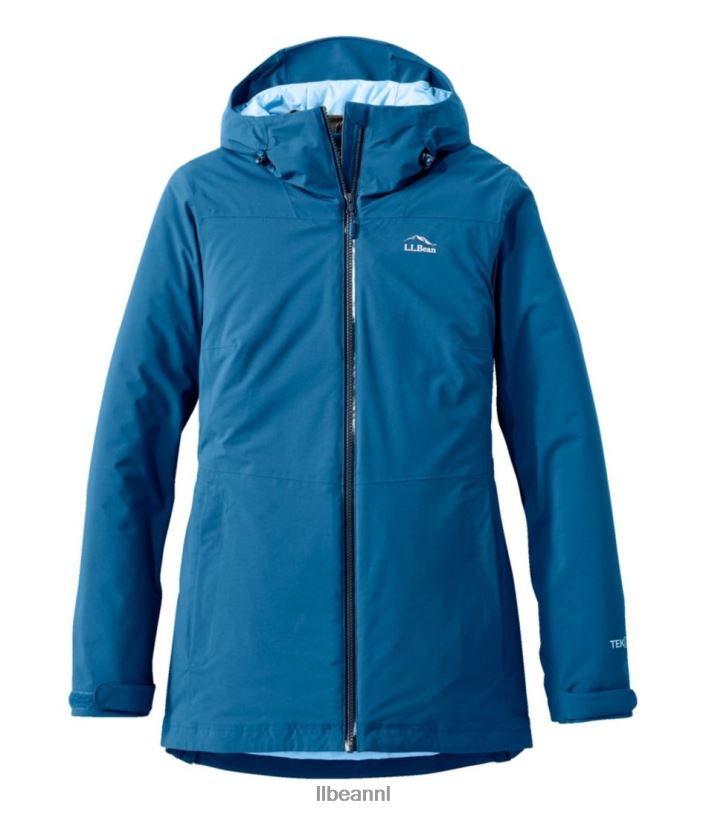 L.L.Bean vrouwen waterdicht primaloft packaway-jack donker marineblauw bovenkleding VT064859