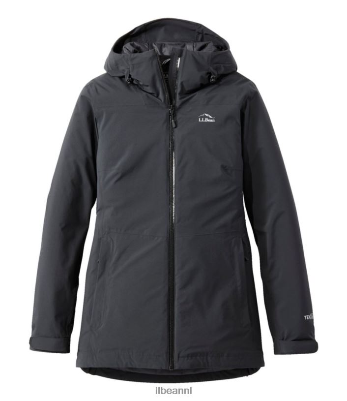 L.L.Bean vrouwen waterdichte primaloft packaway-jas zwart bovenkleding VT0645095