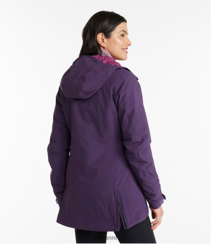 L.L.Bean vrouwen waterdichte primaloft packaway-jas zwart bovenkleding VT0645095