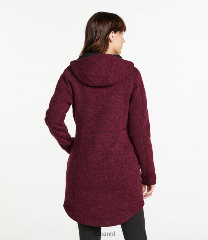 L.L.Bean vrouwen wollen jas diepe bosheide bovenkleding VT064856