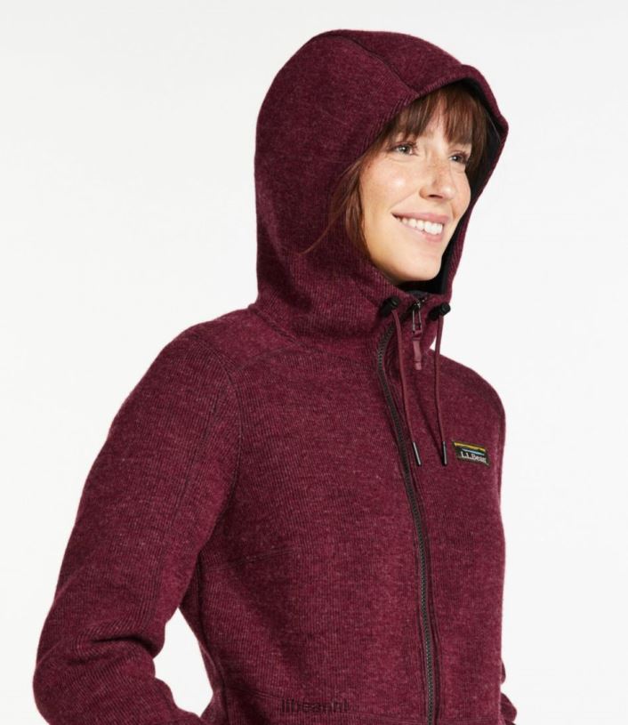 L.L.Bean vrouwen wollen jas diepe bosheide bovenkleding VT064856