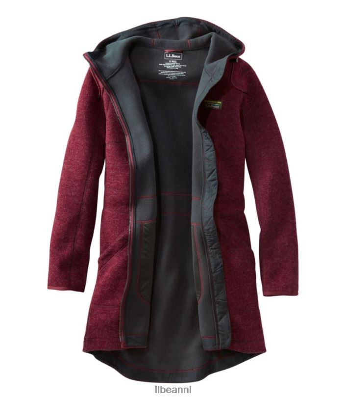 L.L.Bean vrouwen wollen jas diepe bosheide bovenkleding VT064856