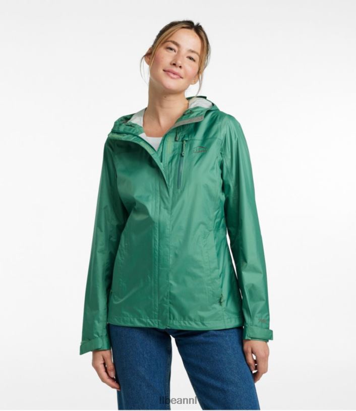 L.L.Bean vrouwen Trail-model regenjas maanlicht blauw bovenkleding VT0645062
