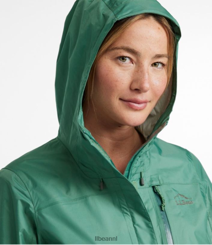 L.L.Bean vrouwen Trail-model regenjas maanlicht blauw bovenkleding VT0645062