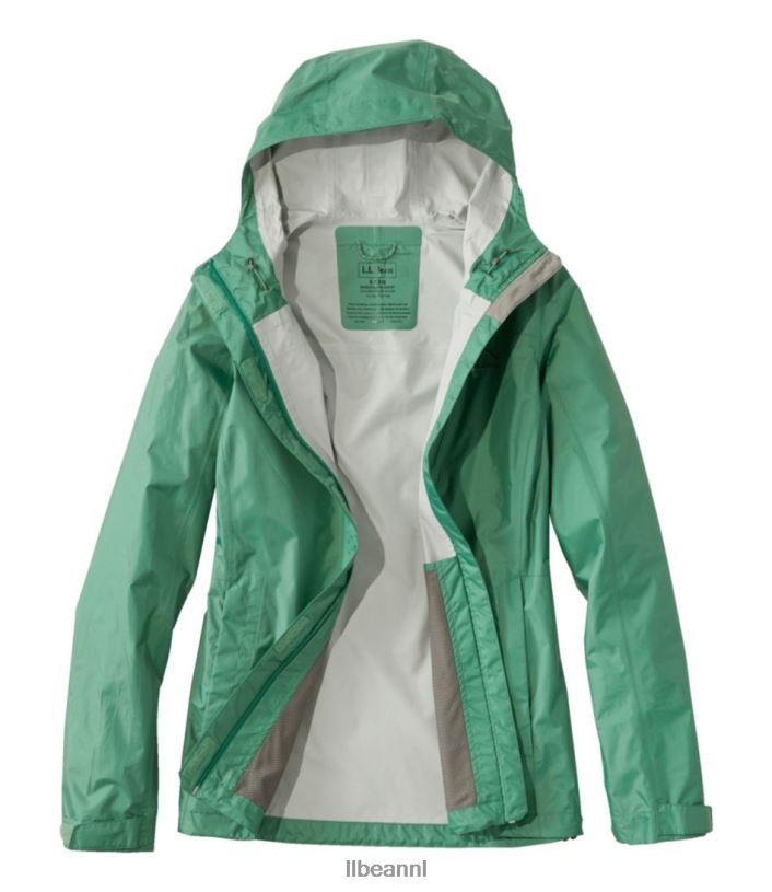 L.L.Bean vrouwen Trail-model regenjas maanlicht blauw bovenkleding VT0645062