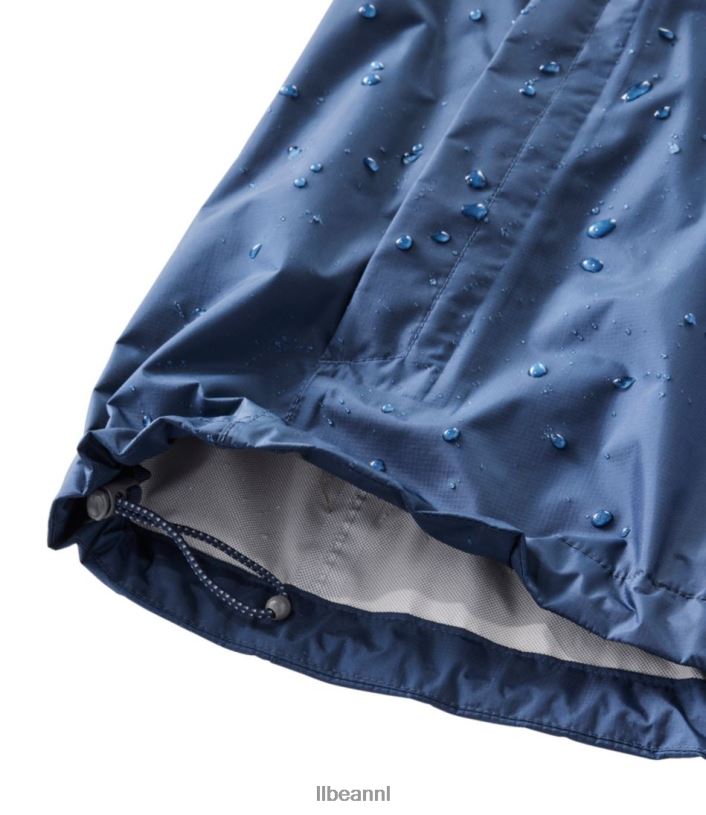 L.L.Bean vrouwen Trail-model regenjas maanlicht blauw bovenkleding VT0645062