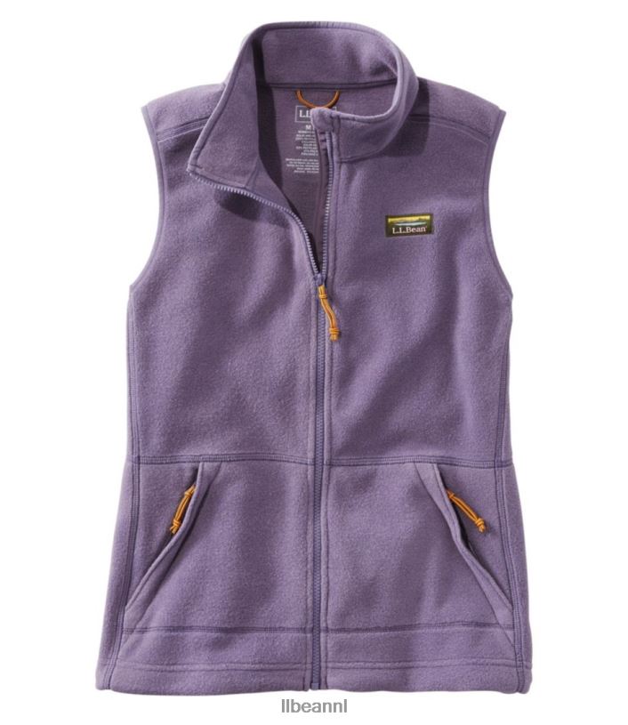 L.L.Bean vrouwen Klassiek bergfleecevest gedempt paars bovenkleding VT064844