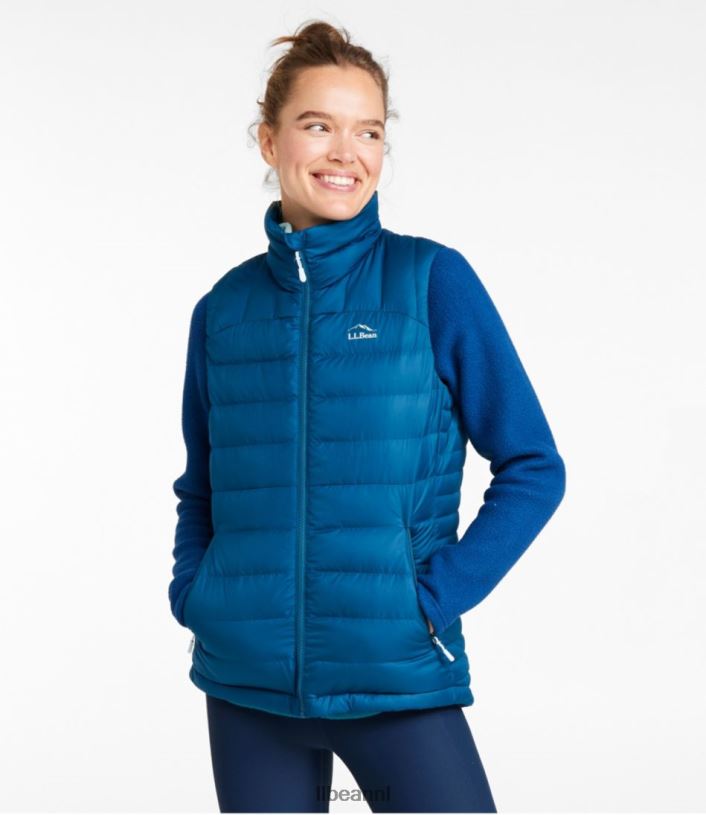 L.L.Bean vrouwen donzen vest donker marineblauw bovenkleding VT064880