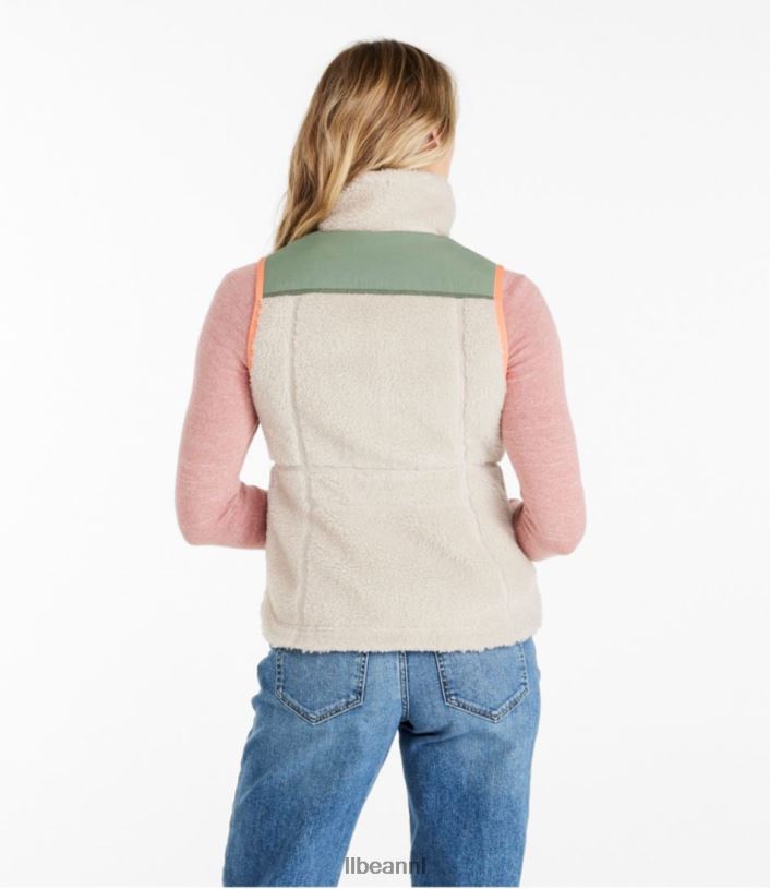 L.L.Bean vrouwen sherpafleece vest palissander/rangeley blauw bovenkleding VT0645104