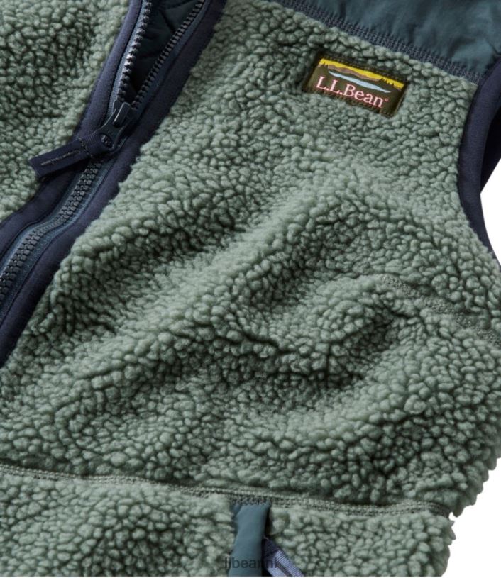 L.L.Bean vrouwen sherpafleece vest palissander/rangeley blauw bovenkleding VT0645104
