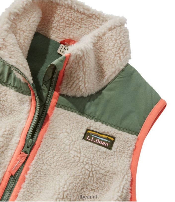 L.L.Bean vrouwen sherpafleece vest zee groen bovenkleding VT0646682
