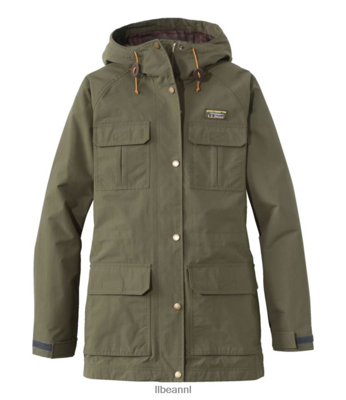 L.L.Bean vrouwen Klassiek waterbestendig bergjack kelp groen bovenkleding VT0646025