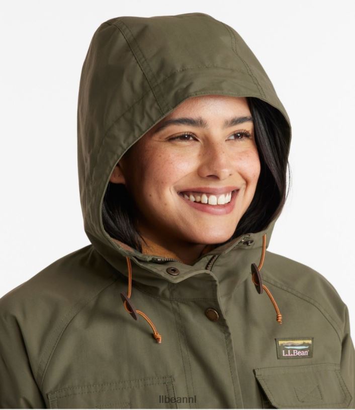 L.L.Bean vrouwen Klassiek waterbestendig bergjack kelp groen bovenkleding VT0646025