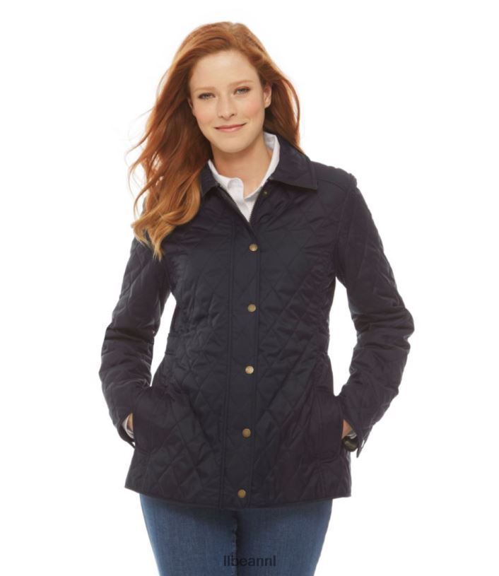 L.L.Bean vrouwen gewatteerde rijjas helder brons bovenkleding VT064832