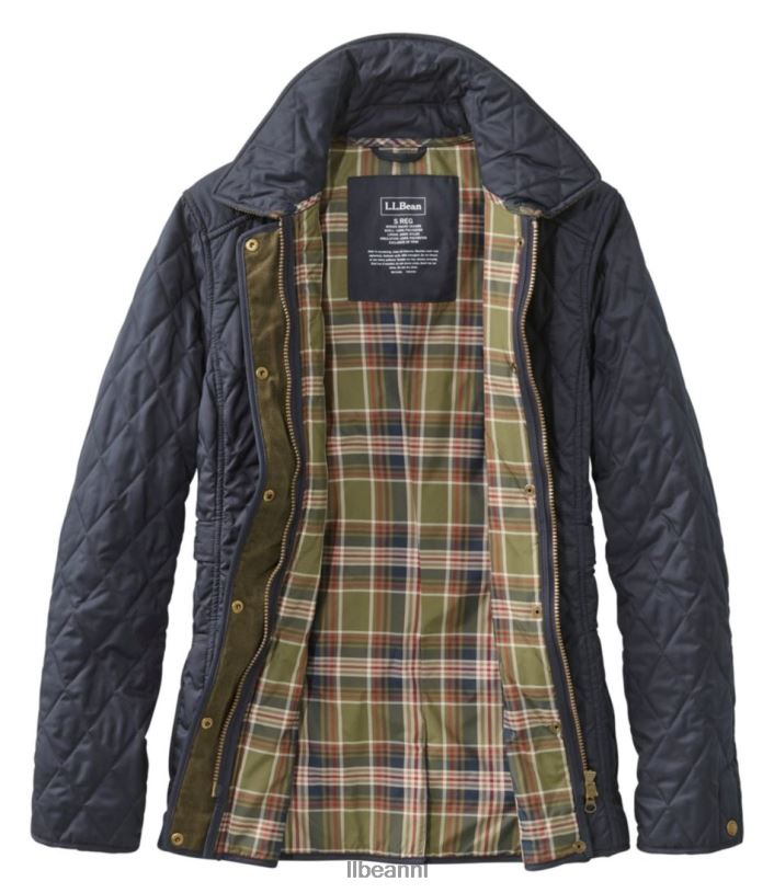 L.L.Bean vrouwen gewatteerde rijjas helder brons bovenkleding VT064832