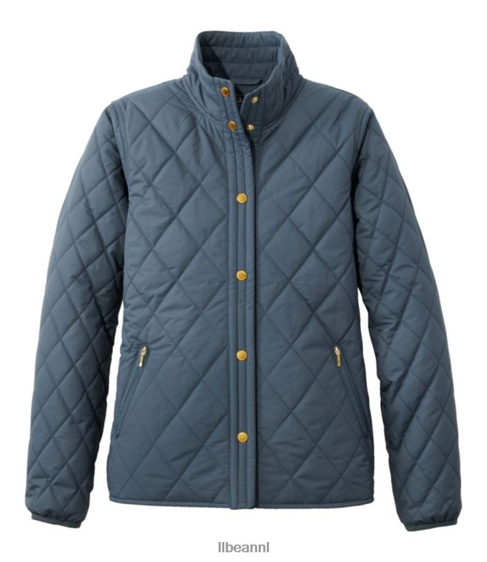L.L.Bean vrouwen gezellig gewatteerd jasje rangeley blauw bovenkleding VT0643604
