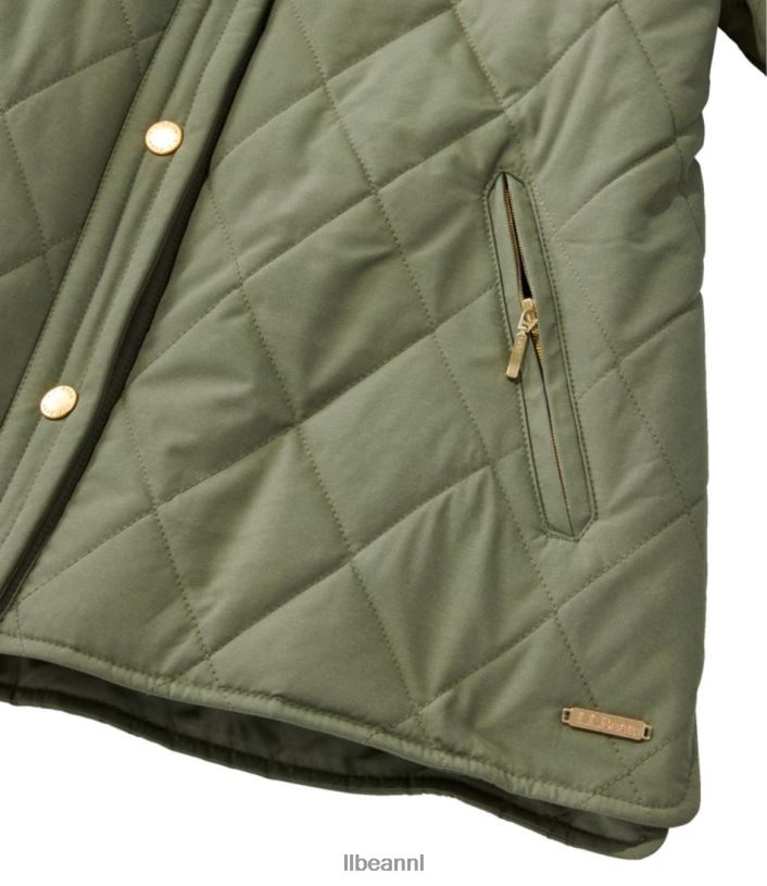 L.L.Bean vrouwen gezellig gewatteerd jasje rangeley blauw bovenkleding VT0643604
