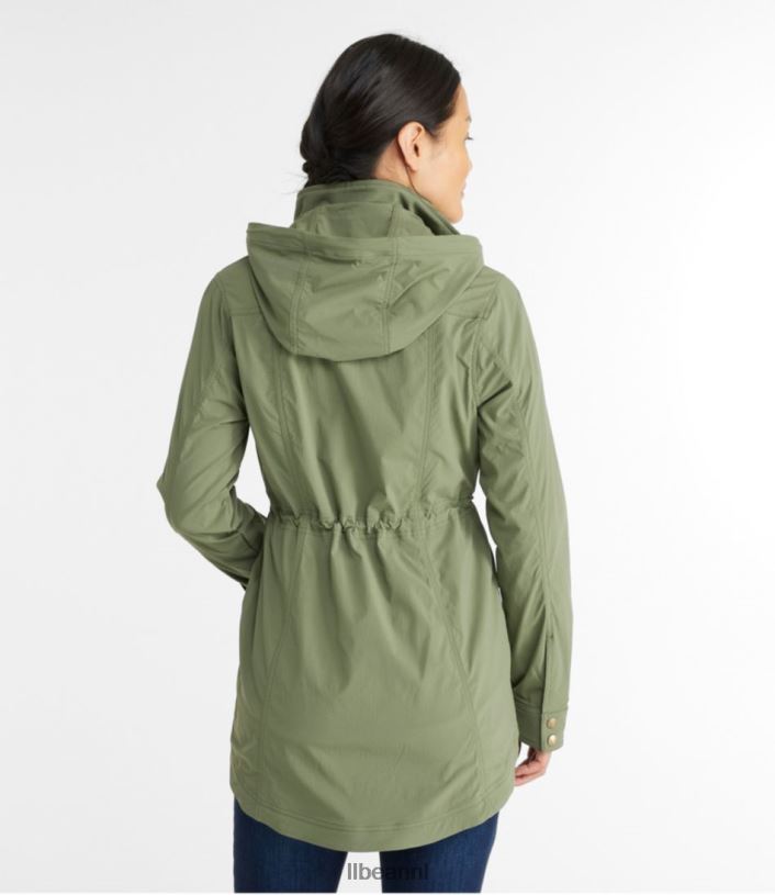 L.L.Bean vrouwen grenzeloos softshelljack diepe olijf bovenkleding VT0645086