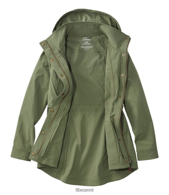 L.L.Bean vrouwen grenzeloos softshelljack diepe olijf bovenkleding VT0645086