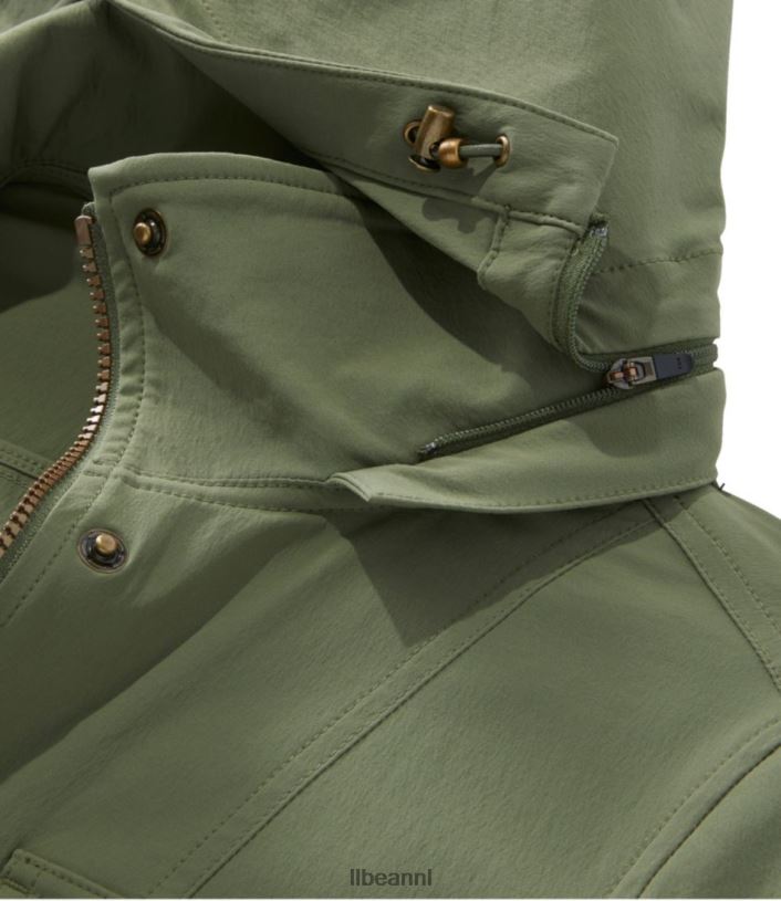 L.L.Bean vrouwen grenzeloos softshelljack diepe olijf bovenkleding VT0645086