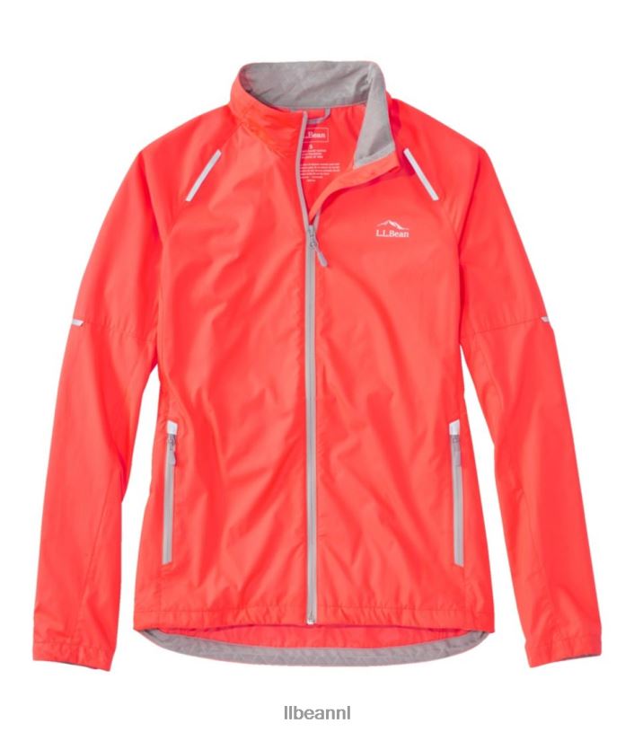 L.L.Bean vrouwen helder multisportjack elektrisch koraal bovenkleding VT0641378