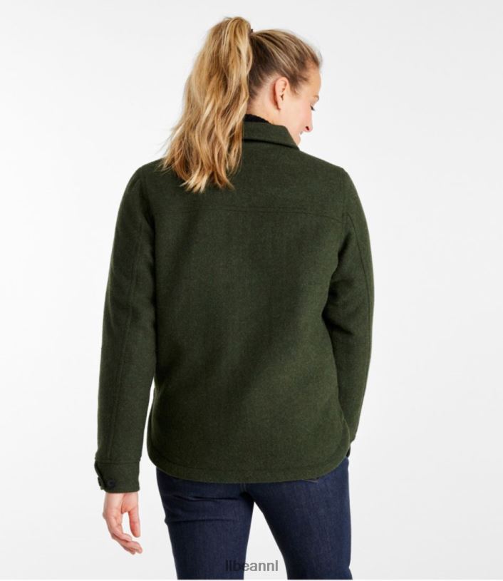 L.L.Bean vrouwen Maine Guide jac-shirt met ritssluiting aan de voorkant en primaloft loden uitrusting voor buiten VT064190