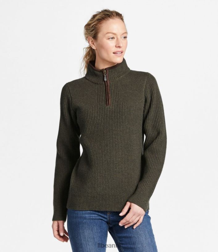 L.L.Bean vrouwen watervogel trui bos schaduwheide uitrusting voor buiten VT064739