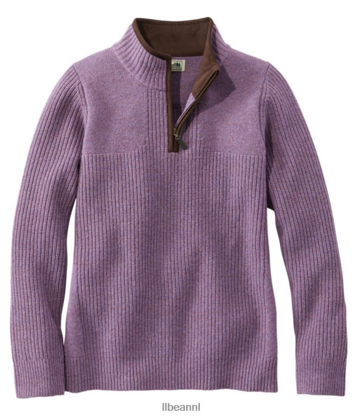 L.L.Bean vrouwen watervogel trui violette krijtheide uitrusting voor buiten VT0645038