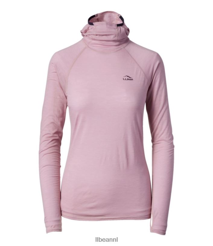L.L.Bean vrouwen Cresta wol ultralichte 150 basislaag licht paars kleding VT064616