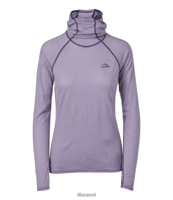 L.L.Bean vrouwen Cresta wol ultralichte 150 basislaag vervaagde maagdenpalm kleding VT0643460