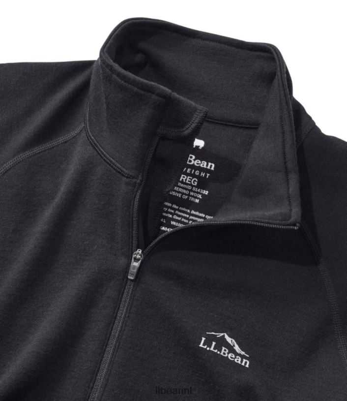L.L.Bean vrouwen cresta middelzware 250 t-zip top levendig rood kleding VT0646013