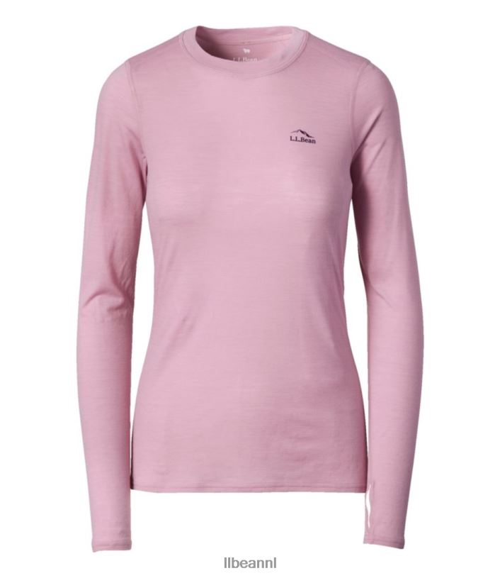 L.L.Bean vrouwen cresta ultralichte 150 crewtop licht paars kleding VT0643430