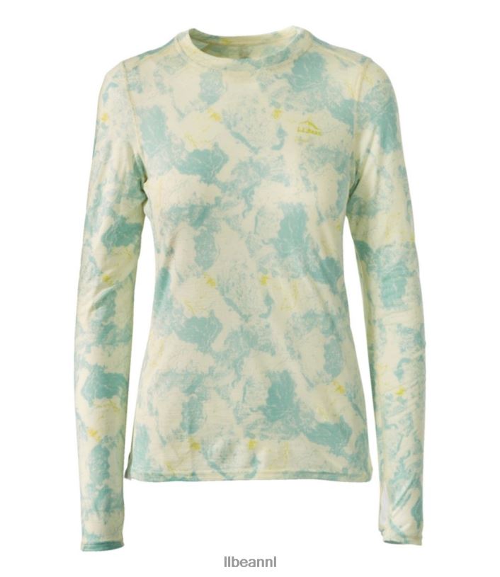 L.L.Bean vrouwen cresta utralight 150 ronde top zeezout camouflage kleding VT064160