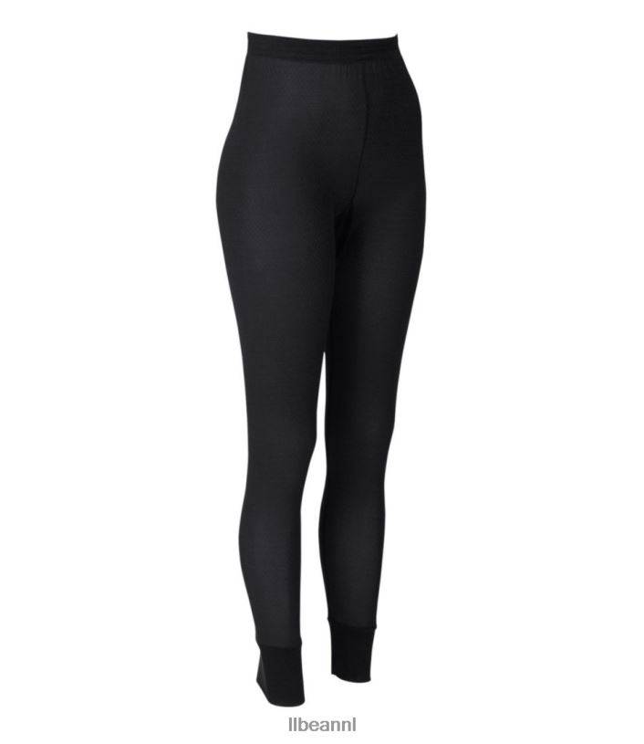 L.L.Bean vrouwen zijden pointelle zwart kleding VT0643364