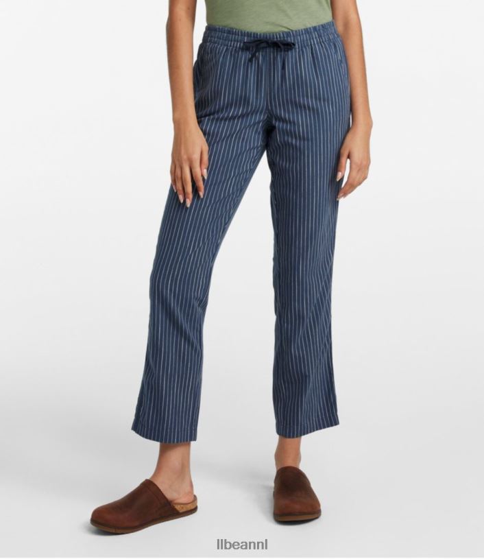 L.L.Bean vrouwen Lakewashed pull-on chino donkere indigo kleding VT064343