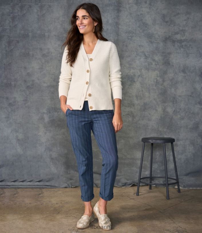 L.L.Bean vrouwen Lakewashed pull-on chino donkere indigo kleding VT064343