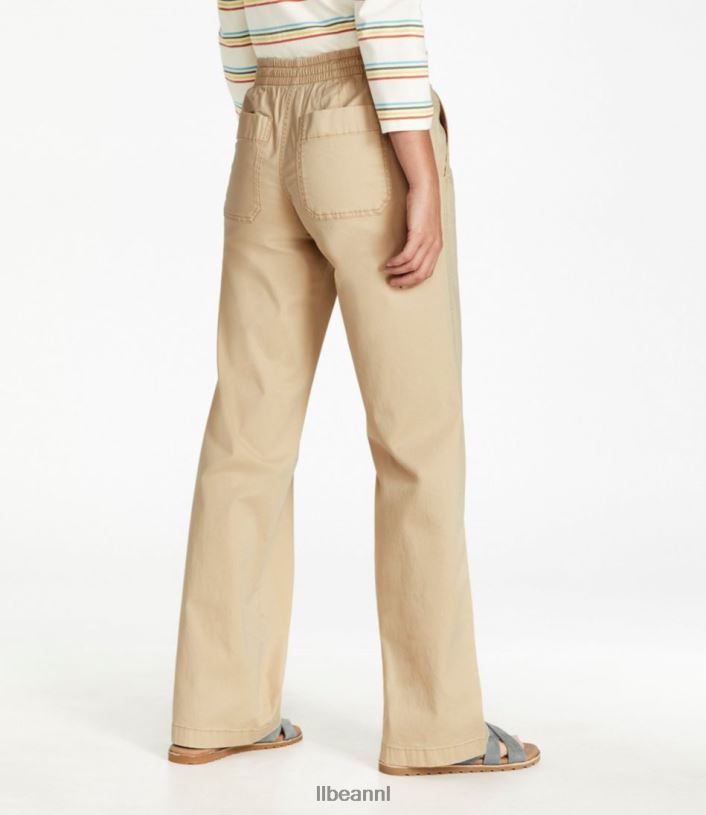 L.L.Bean vrouwen Lakewashed pull-on chino vervaagd zwart kleding VT0647213