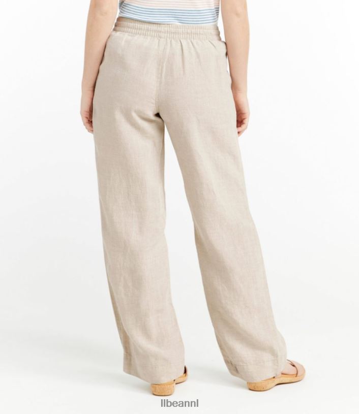 L.L.Bean vrouwen Premium wasbare linnen pull-on broek heldere zeeman kleding VT0644594
