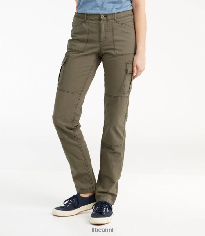 L.L.Bean vrouwen cargobroek van stretchcanvas kei kleding VT06491