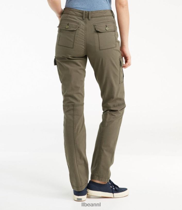 L.L.Bean vrouwen cargobroek van stretchcanvas kei kleding VT06491
