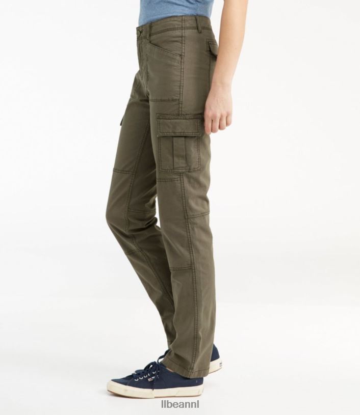 L.L.Bean vrouwen cargobroek van stretchcanvas kei kleding VT06491