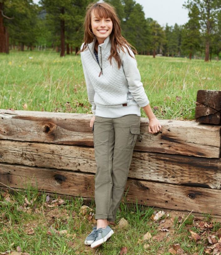 L.L.Bean vrouwen cargobroek van stretchcanvas kei kleding VT06491