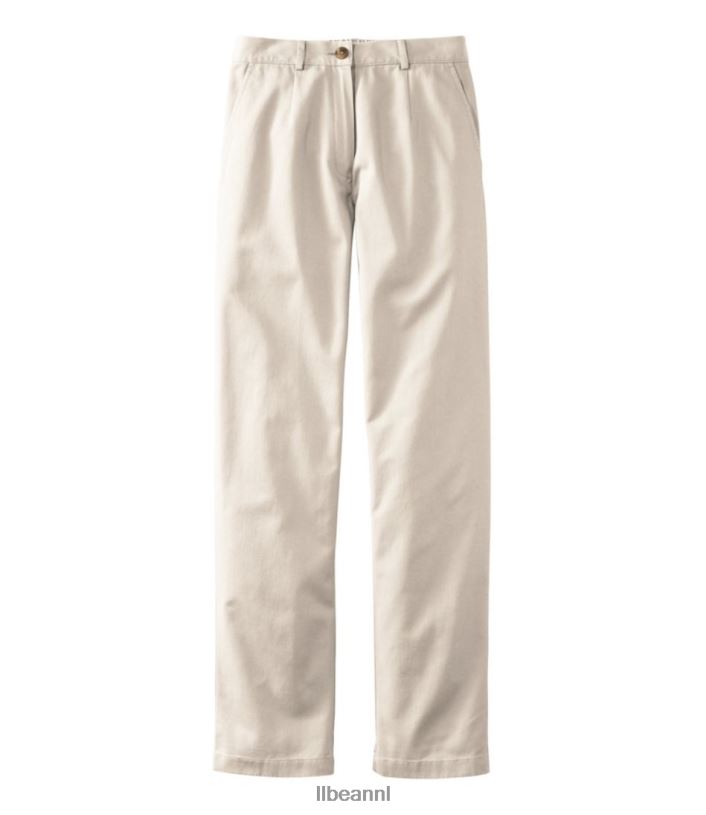 L.L.Bean vrouwen kreukvrije bayside-broek erfgoed steen kleding VT0646499