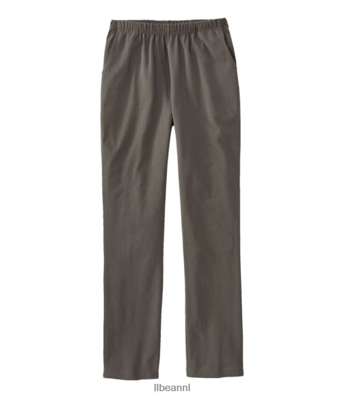 L.L.Bean vrouwen perfect passende broek donker taupe kleding VT0646868