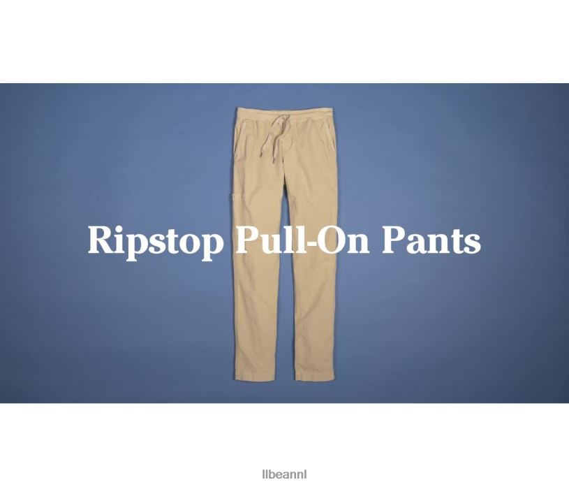 L.L.Bean vrouwen stretch ripstop pull-on broek legering grijs kleding VT0646877