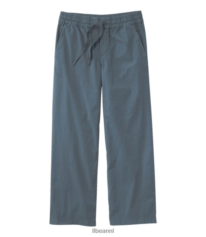 L.L.Bean vrouwen stretch ripstop pull-on broek rangeley blauw kleding VT0644783