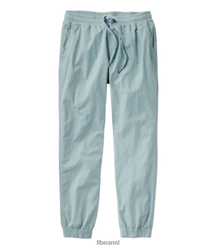 L.L.Bean vrouwen stretch ripstop pull-on broek staal blauw kleding VT0646520