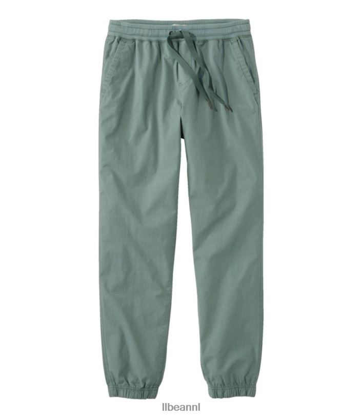 L.L.Bean vrouwen stretch ripstop pull-on broek zee groen kleding VT0646958
